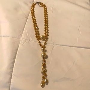 NWOT Gorgeous peach/champagne PEARL NECKLACE